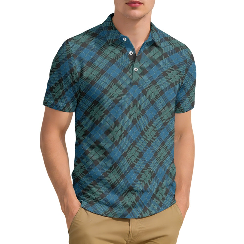 Clan MacKay Ancient Tartan Bias Polo