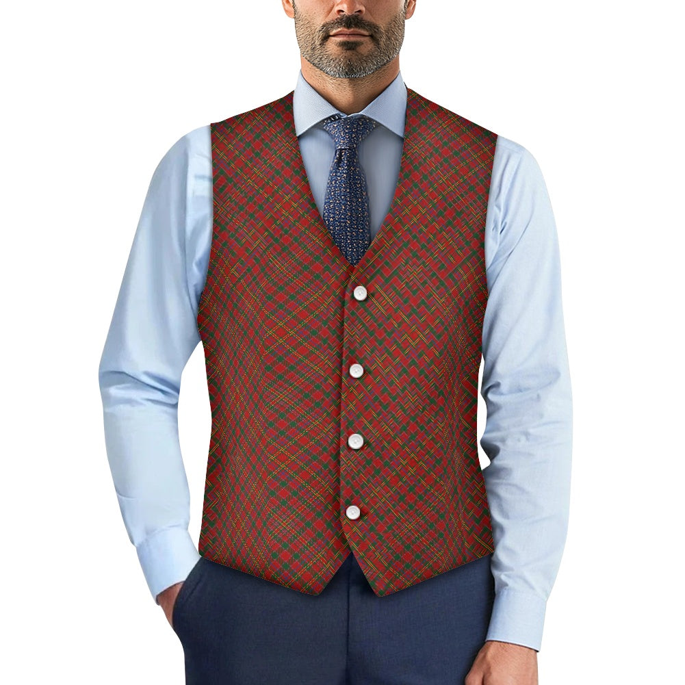 Clan MacAlister Tartan Bias Suit vest jacket