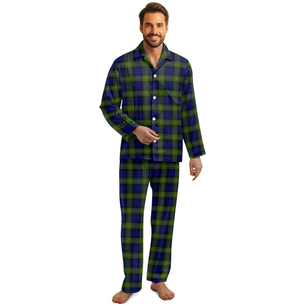 Gordon Highlanders Tartan Men's button pajamas