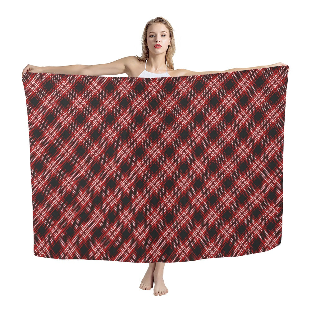 District - Tweedside Tartan Bias Chiffon Scarf