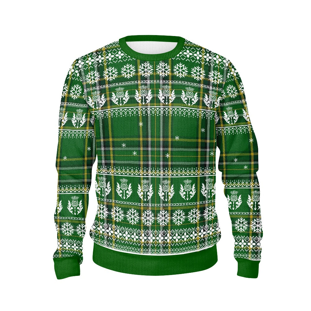 All Ireland Tartan Christmas Ugly Sweater