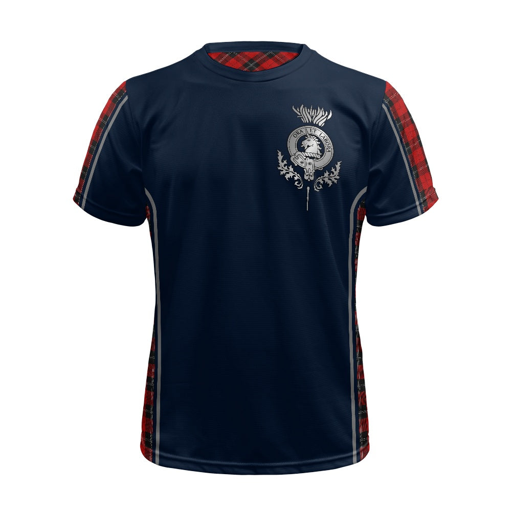 Clan Ramsay Crest & Tartan Football Shirt