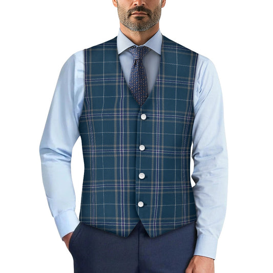 Pride of the Clyde Tartan Suit vest jacket