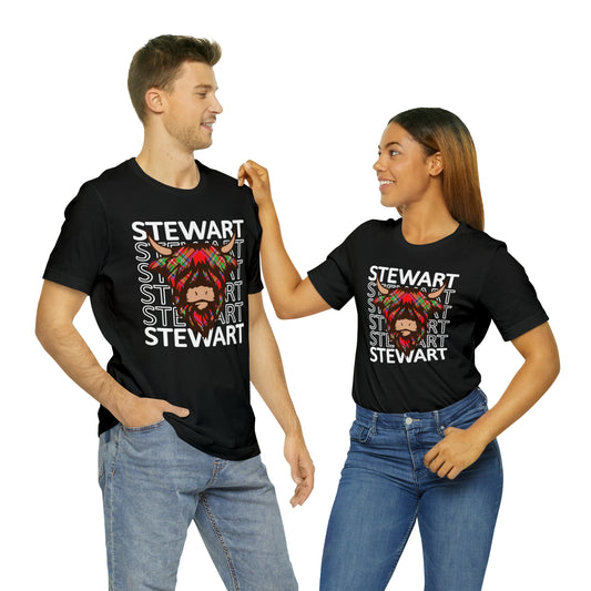 Clan Stewart | Hairy Coo | Unisex T-Shirt