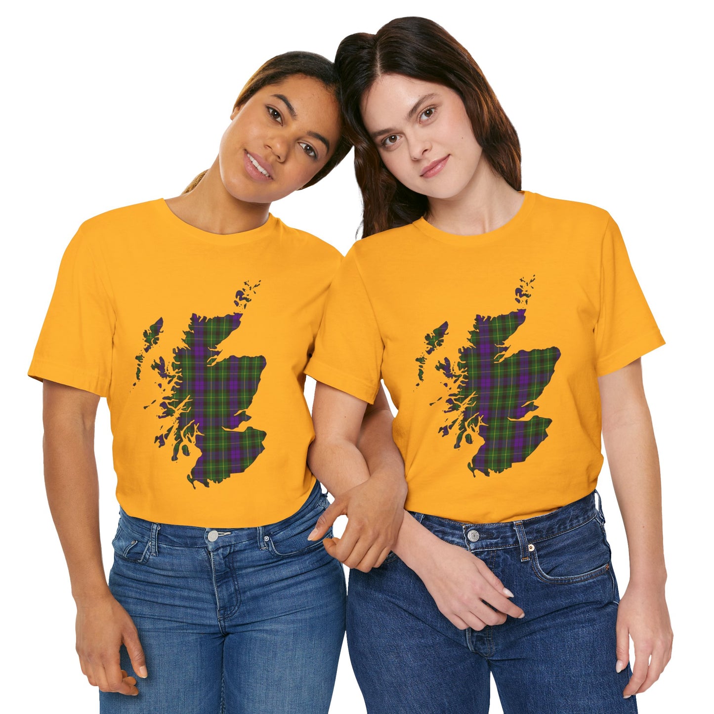 Clan Abercrombie Tartan Map | Unisex T-Shirt