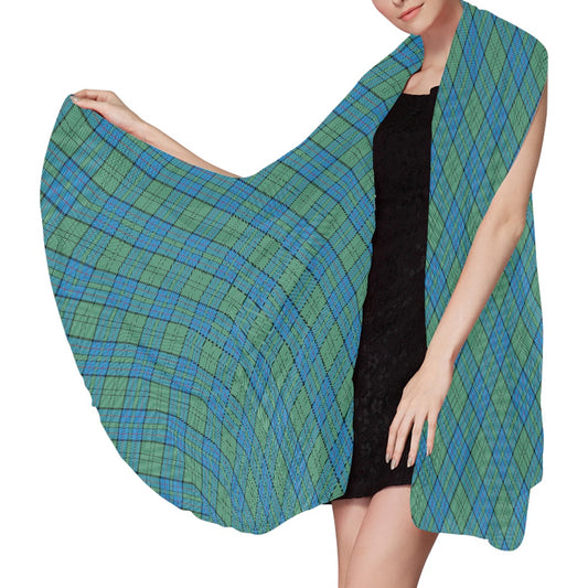 Clan Lockhart Tartan Bias Chiffon Scarf