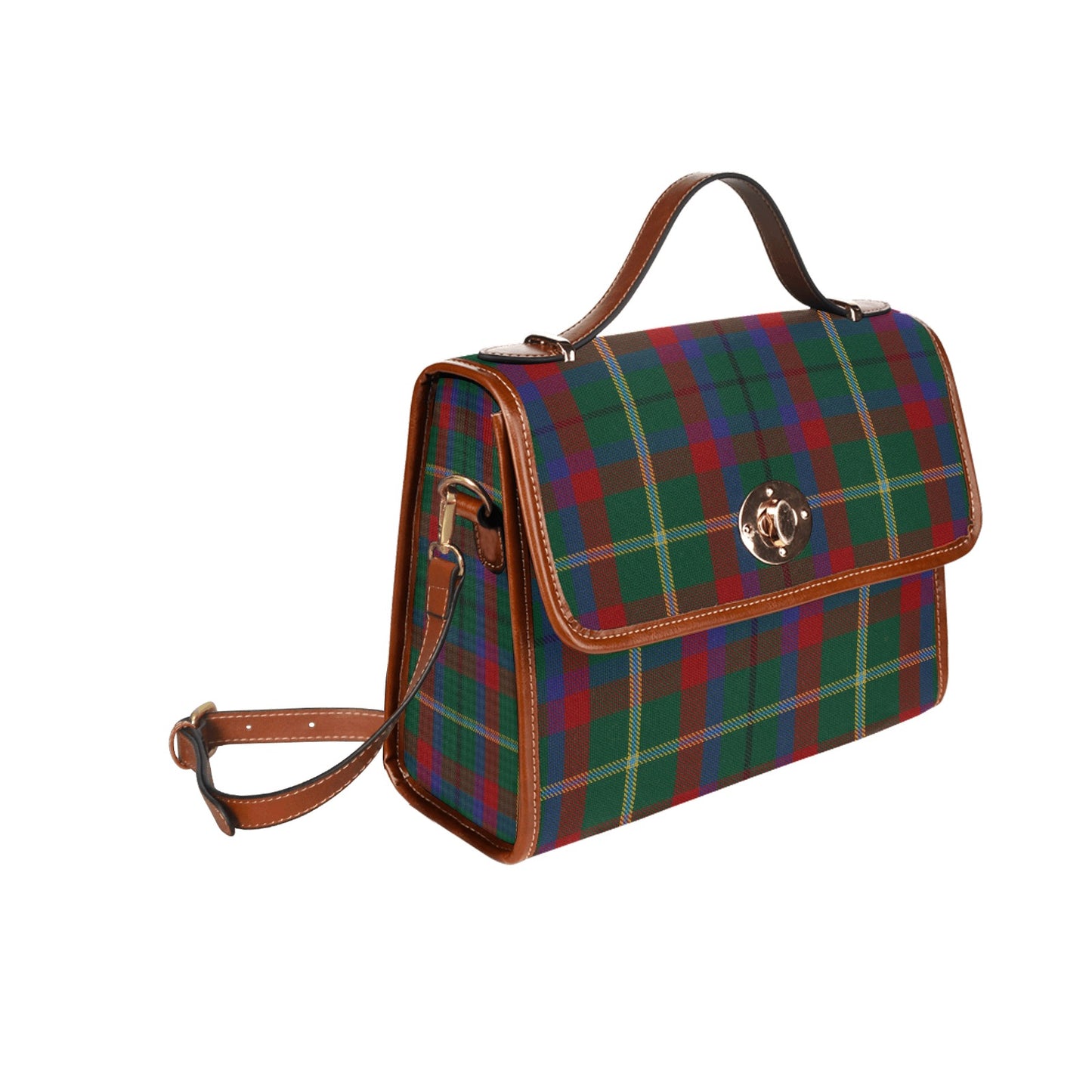 Irish County Mayo Tartan Canvas Handbag