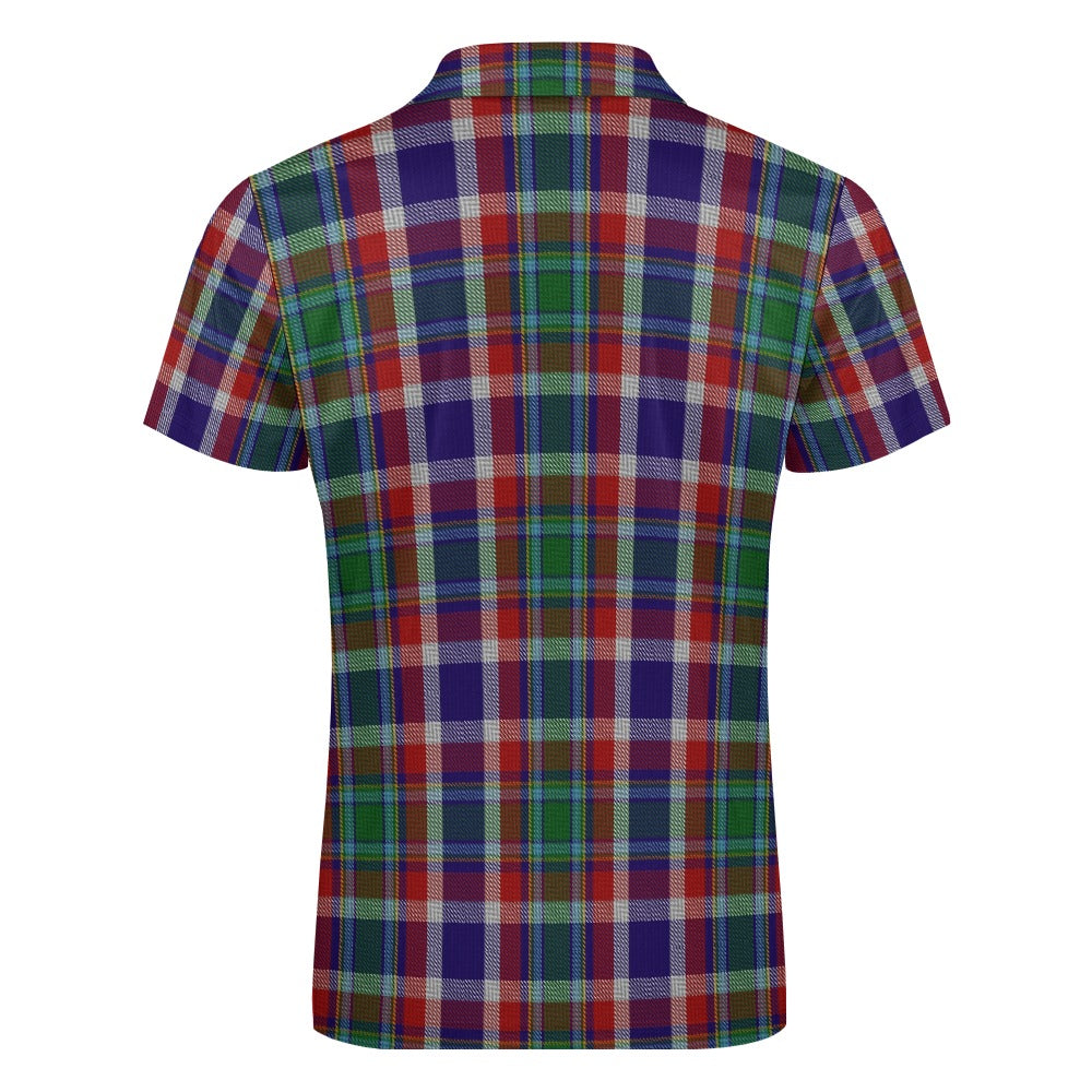 US State - Ohio Tartan Short sleeve polo shirt