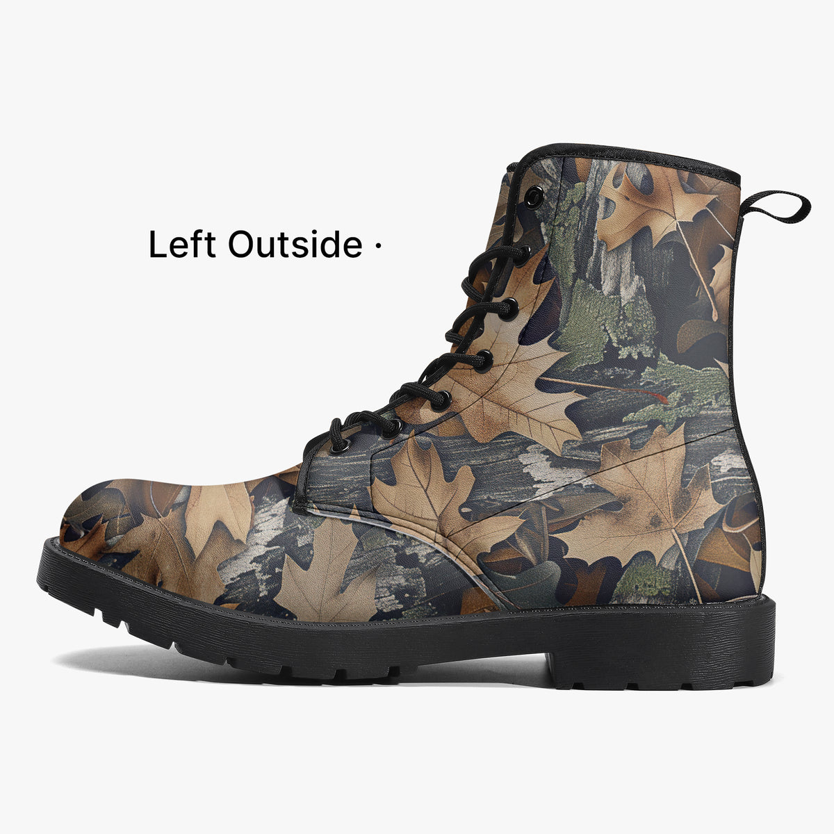 Dry Leaves - Hunting Camouflage - PU Leather Boots