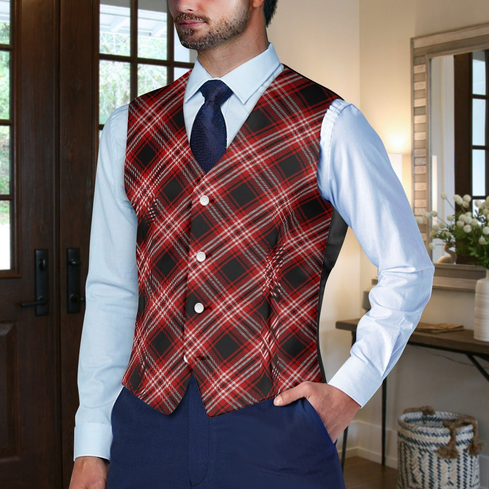 Tweedside District Tartan Suit vest jacket