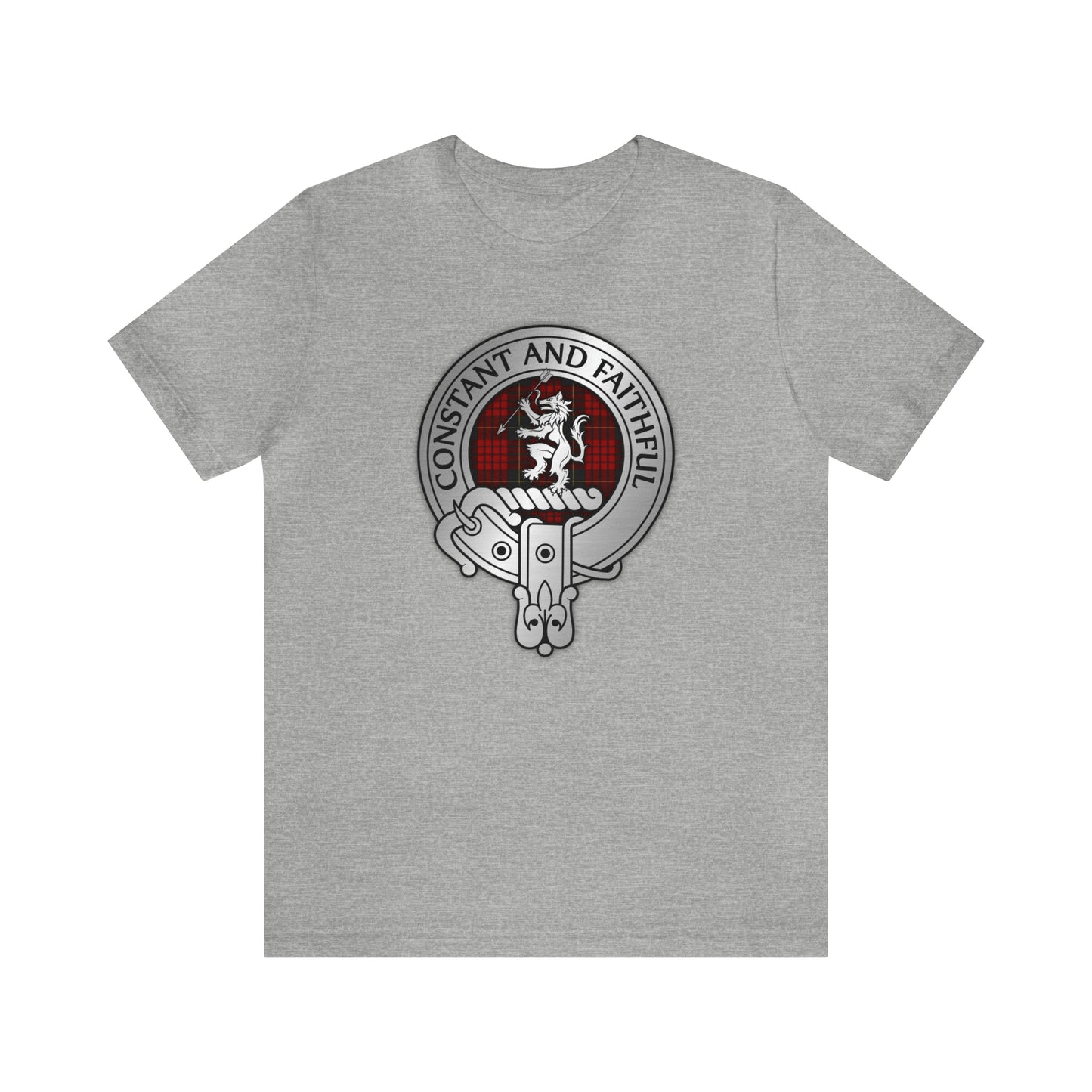 Clan MacQueen Crest & Tartan | Unisex T-Shirt