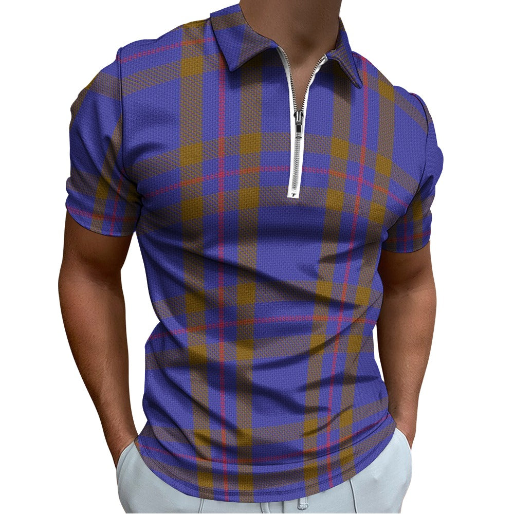 Clan Elliot Tartan Short sleeve polo shirt