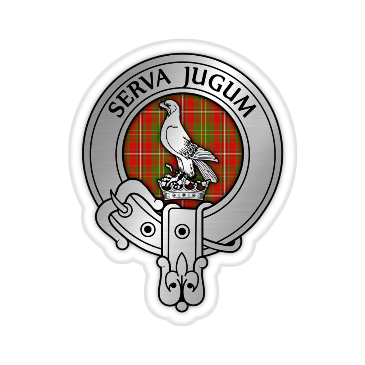 Clan Hay Crest & Tartan Kiss-Cut Stickers