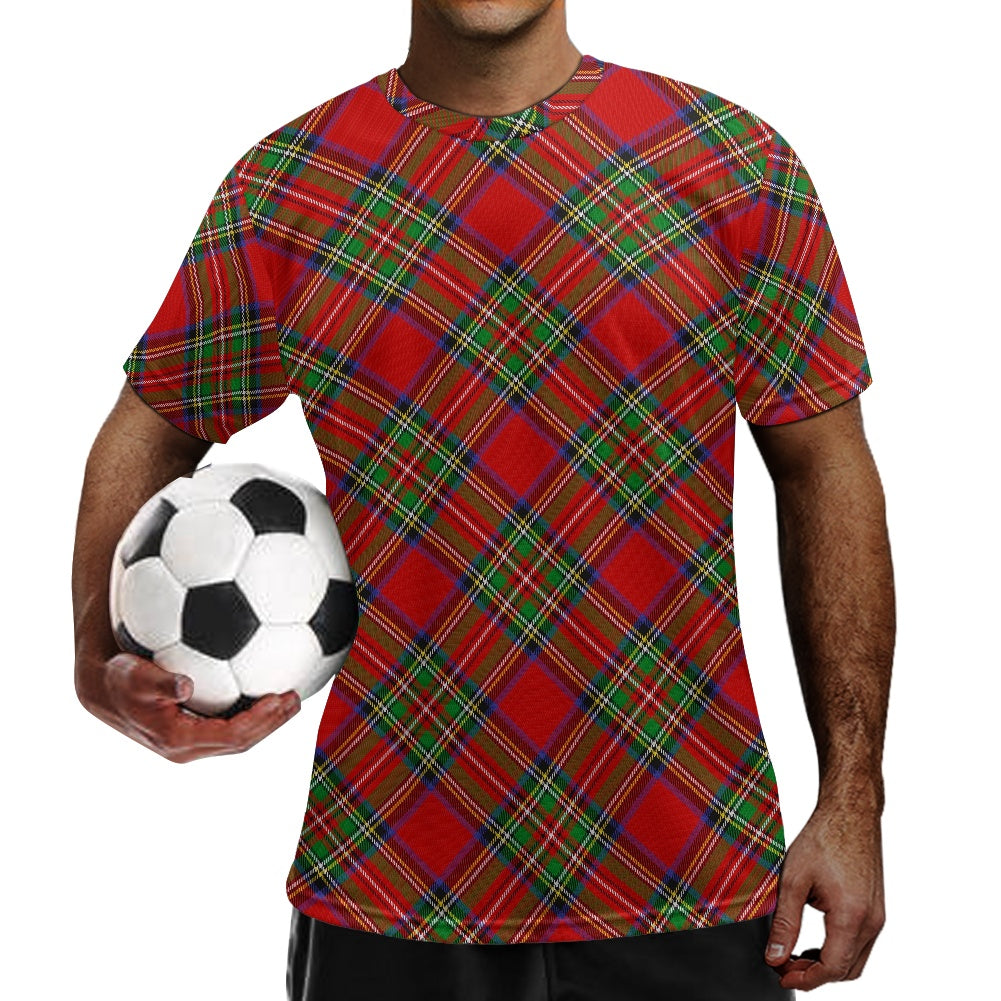 Clan Stewart Tartan Football Shirt white