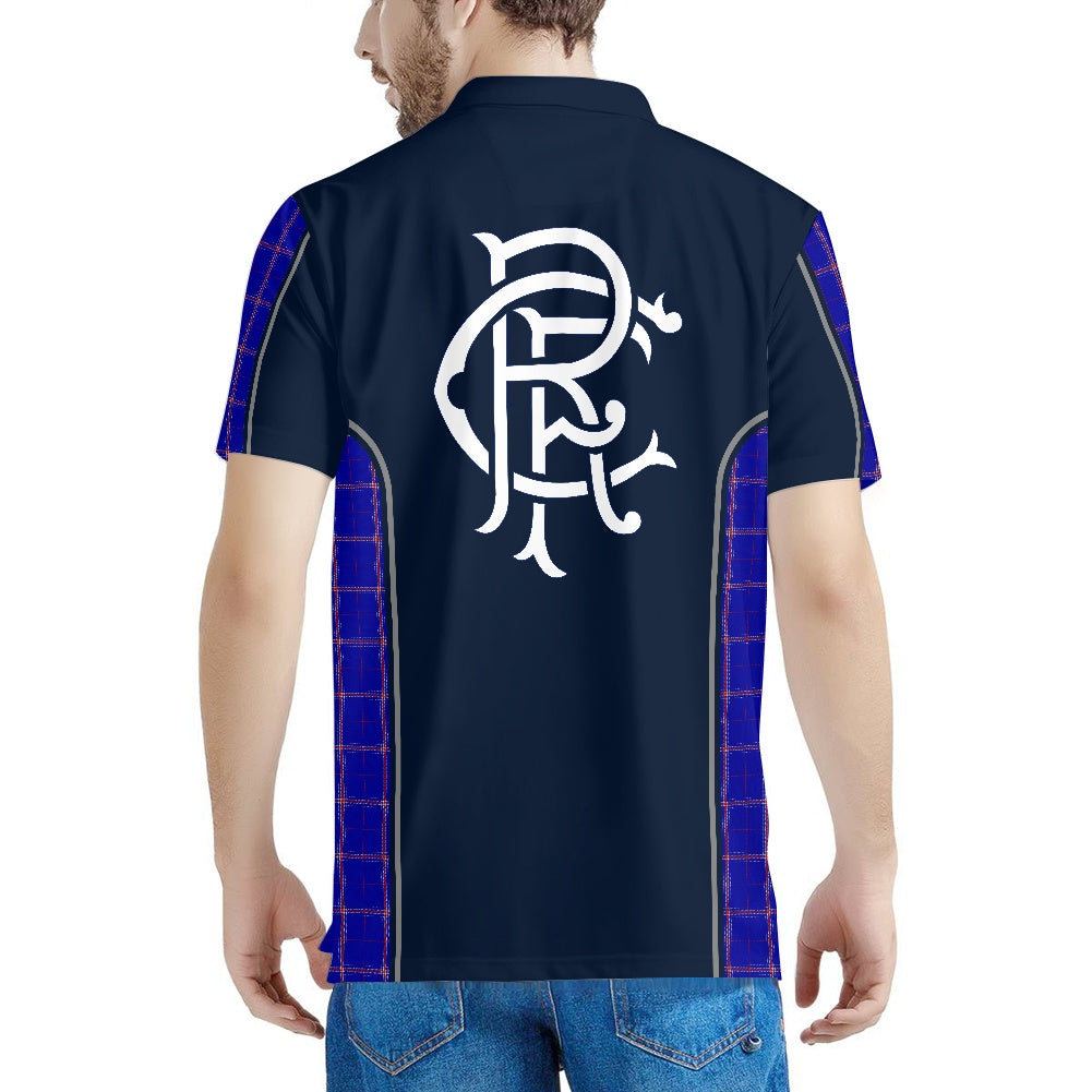 Rangers RFC Crest & Tartan Polo