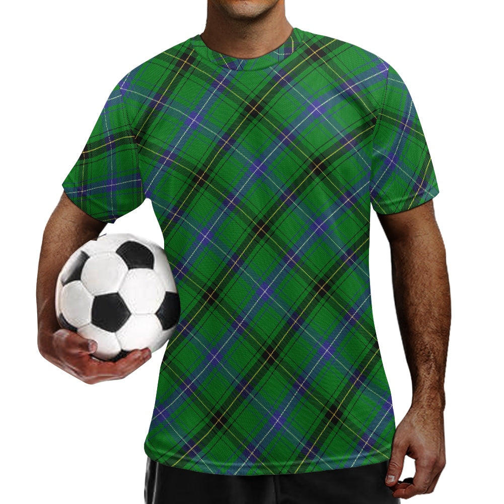 Clan Henderson Tartan Football Shirt white