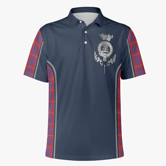 Clan Hamilton Crest & Tartan Polo Shirt