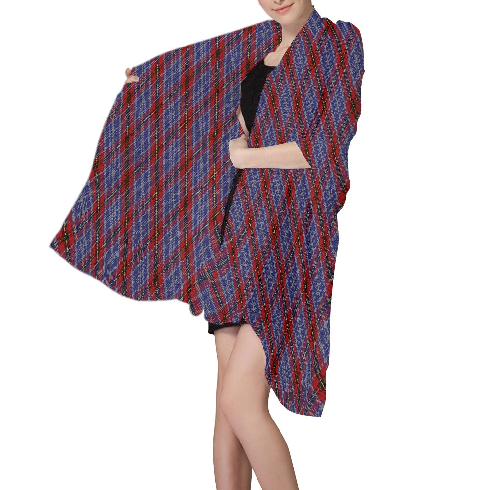 Clan Stephens Tartan Bias Chiffon Scarf