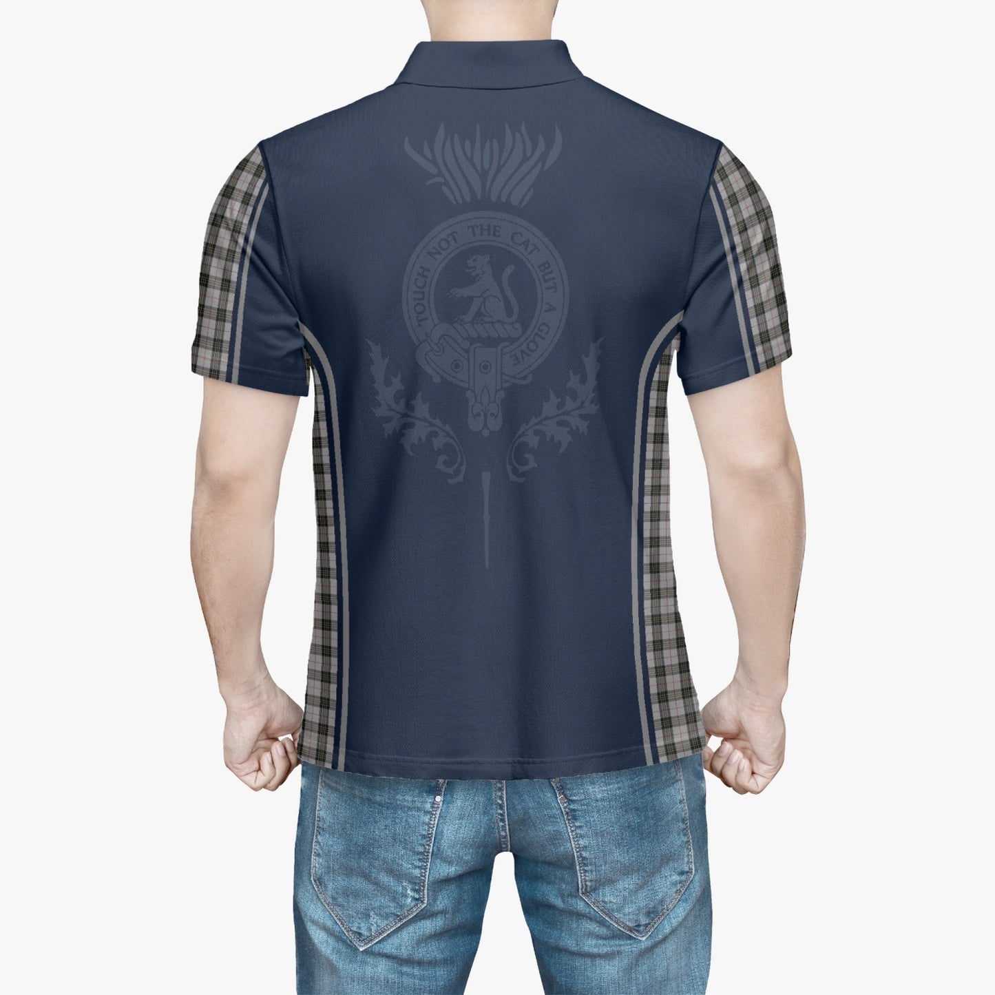 Clan MacPherson Crest & Tartan Polo Shirt