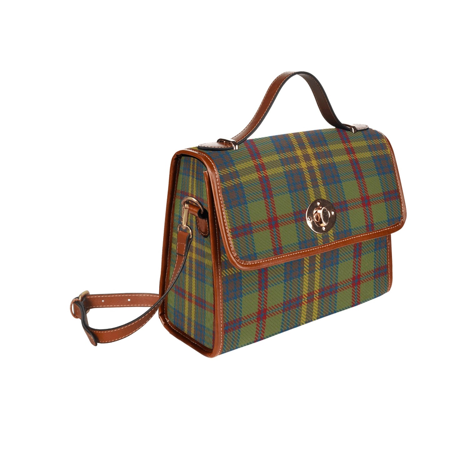 Irish County Limerick Tartan Canvas Handbag