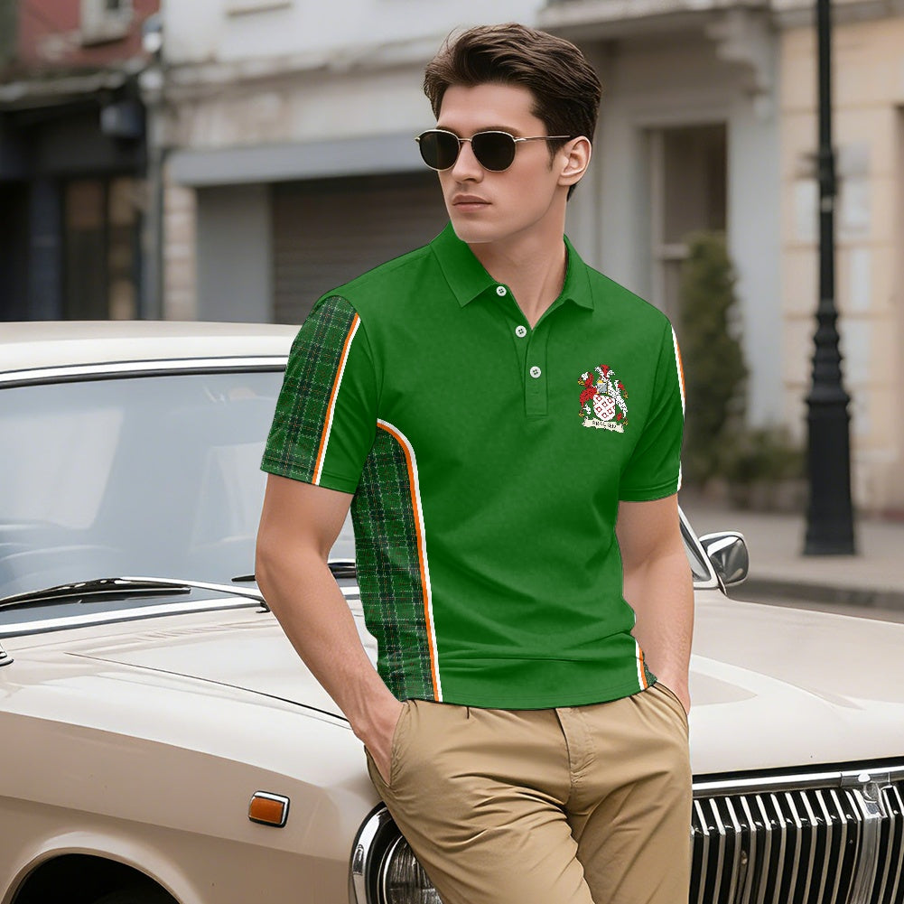 Irish Arms - Bracken & Tartan - Polo Shirt