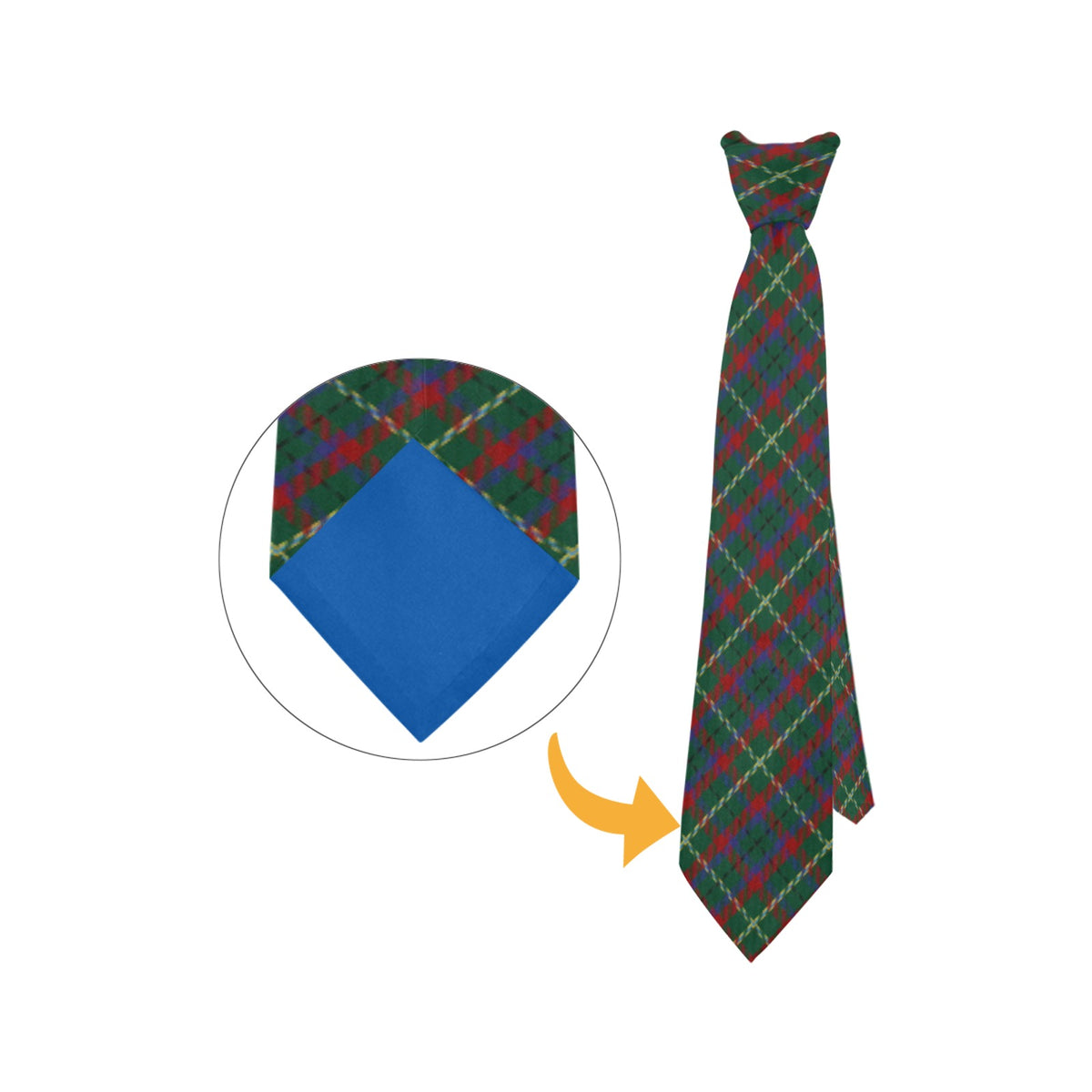 Irish County Mayo Tartan Necktie