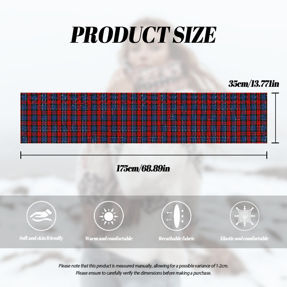 Clan Paterson Red Tartan Fluffy scarf