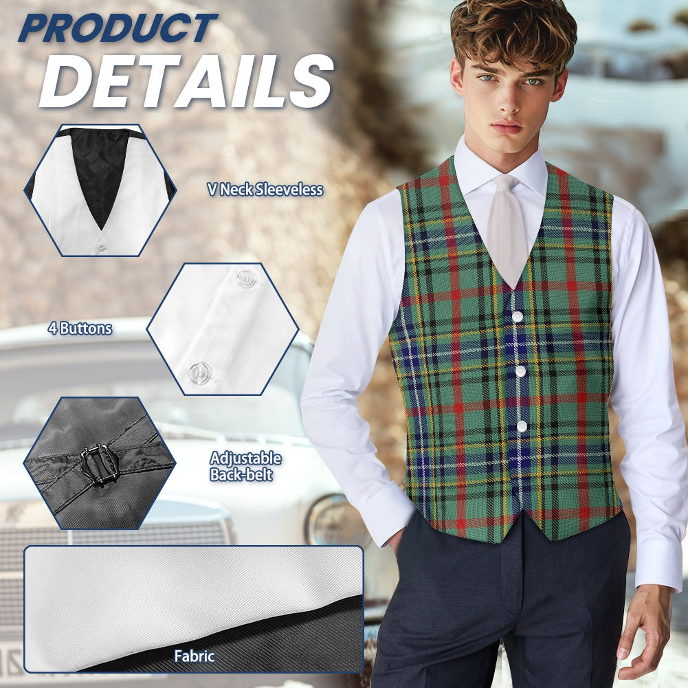 Clan Bisset Tartan Suit vest jacket