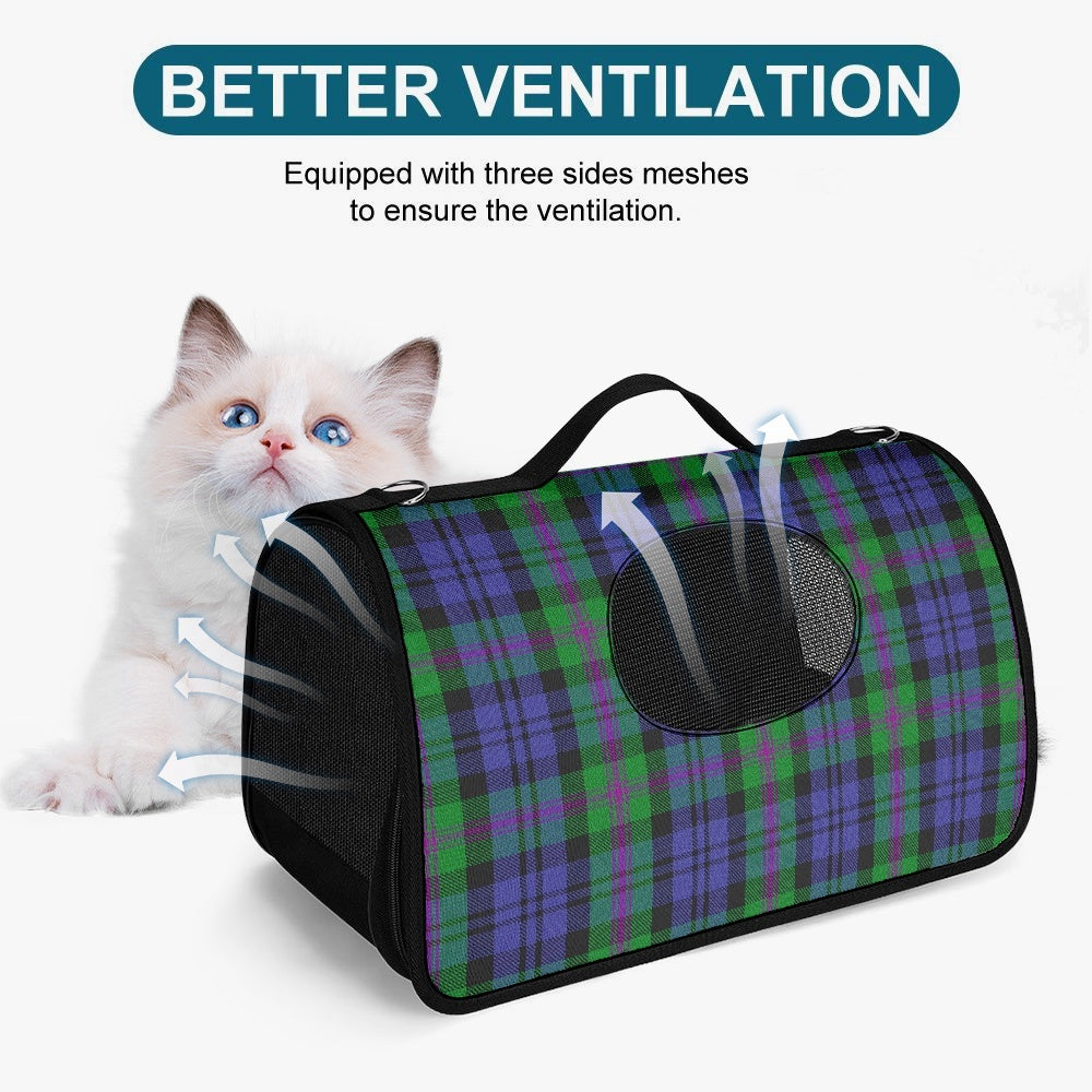 Clan Baird Tartan Pet Carrier Bag