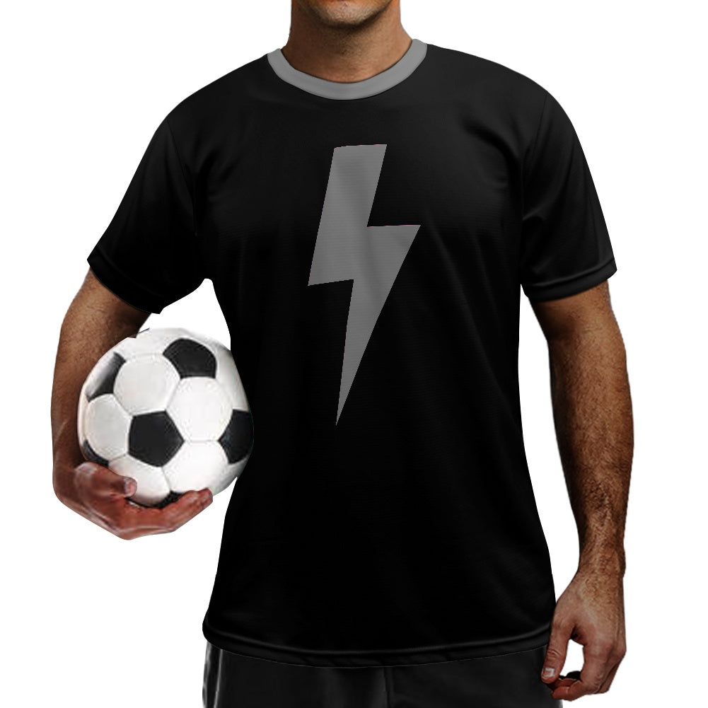Lightning Bolt - Grey - Football Shirt