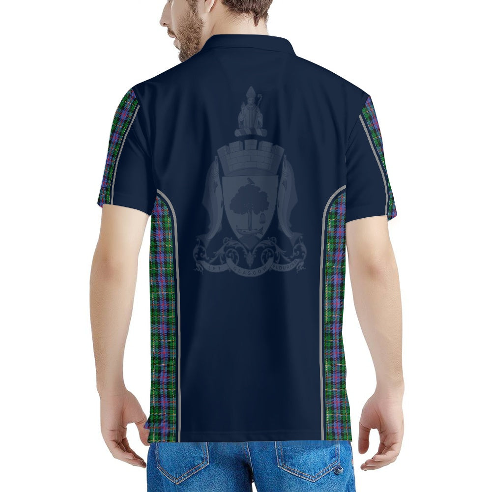 Glasgow City Crest & Malcolm Tartan Polo