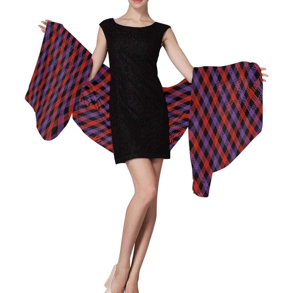 Clan Brown Tartan Bias Chiffon Scarf