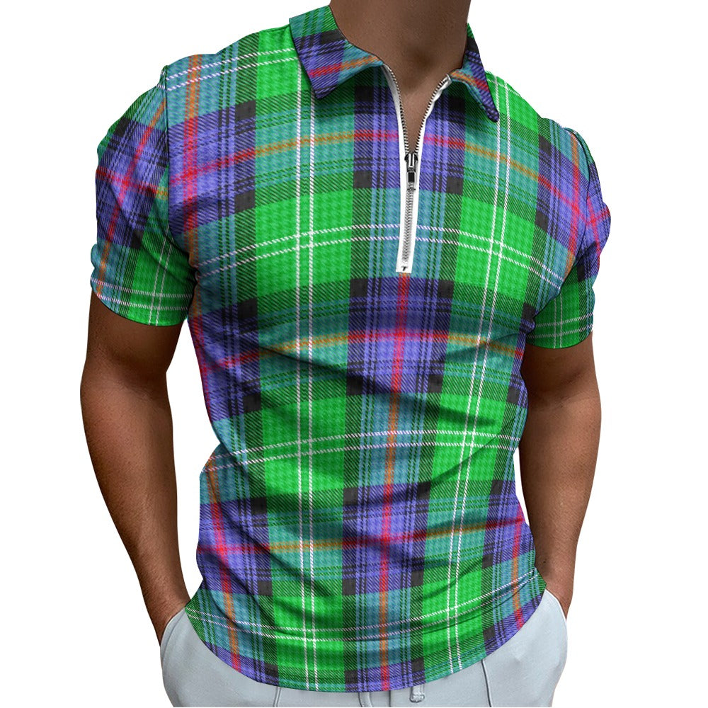 Clan Sutherland Tartan Short sleeve polo shirt