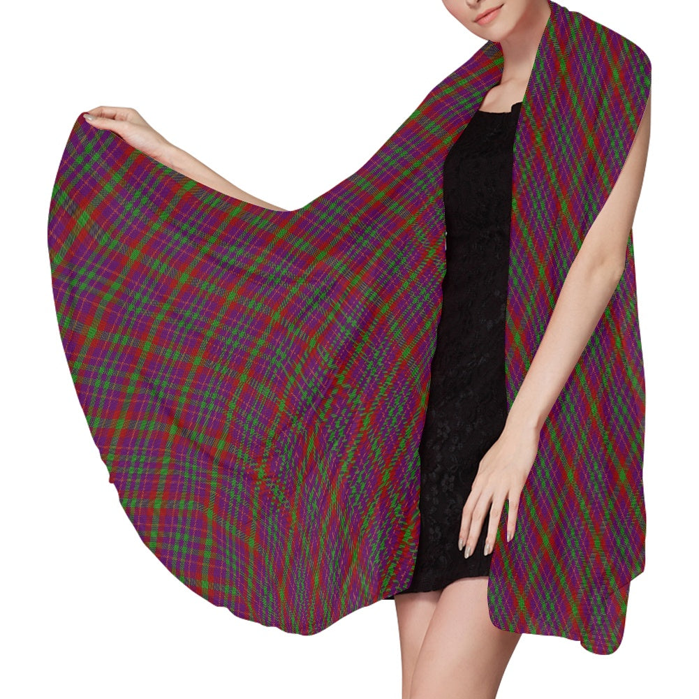 Clan Fiddes Tartan Bias Chiffon Scarf