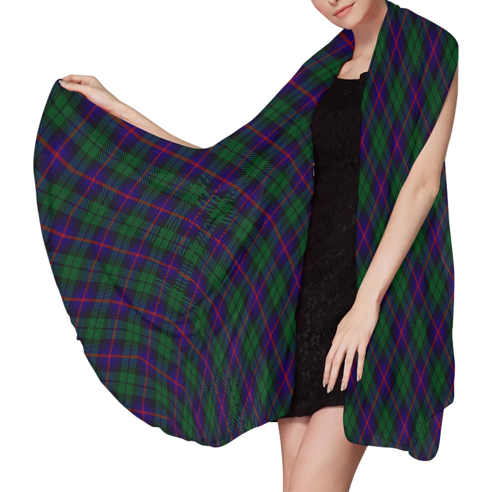 Clan Urquhart Tartan Bias Chiffon Scarf