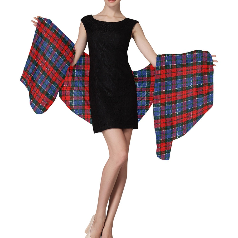 Clan Paterson Red Tartan Chiffon Scarf