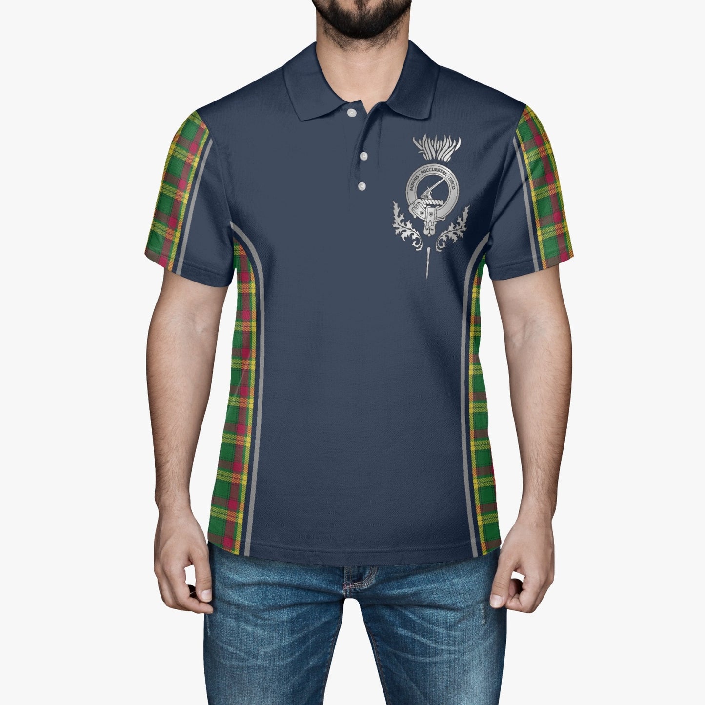 Clan MacMillan Crest & Tartan Polo Shirt