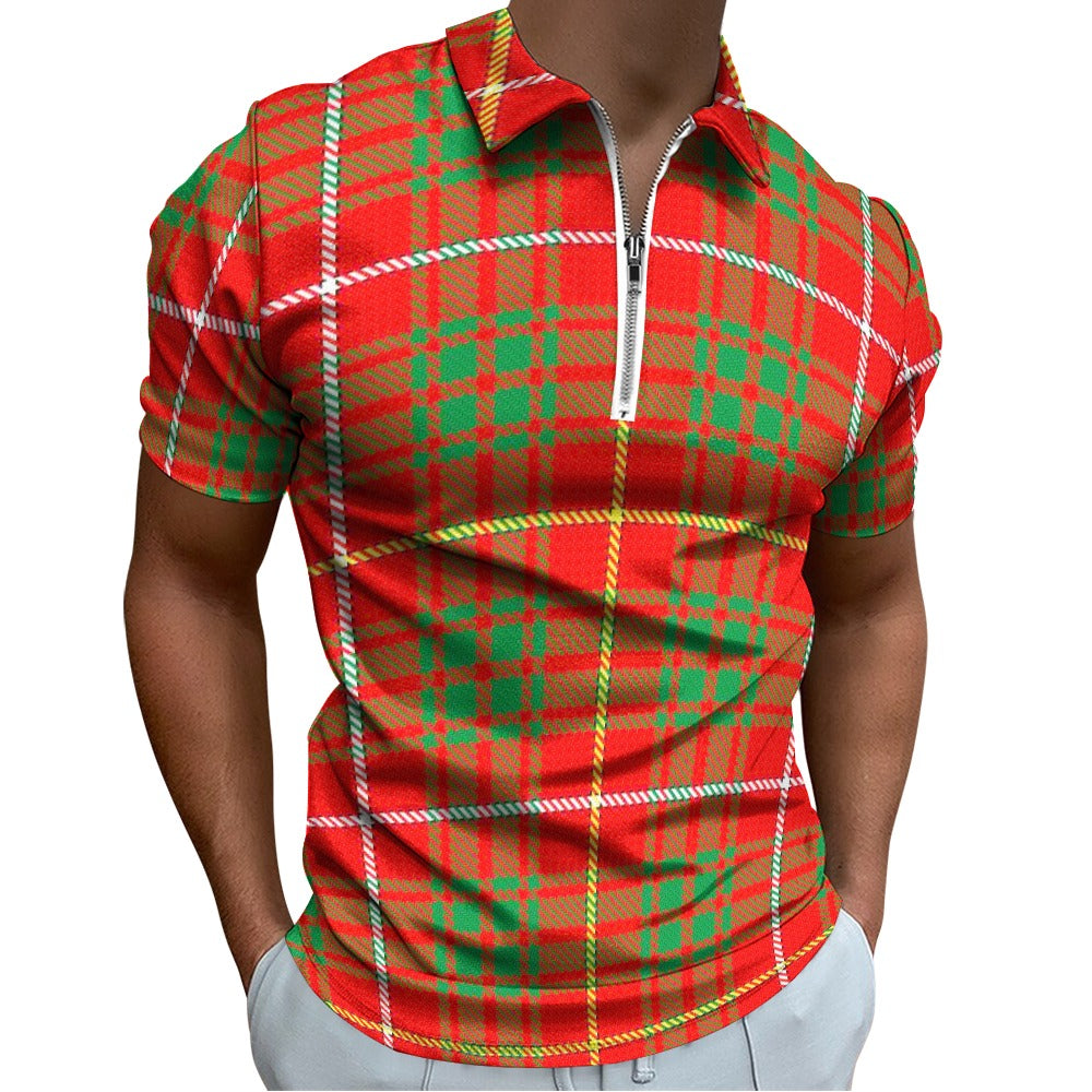 Clan Bruce Tartan Short sleeve polo shirt