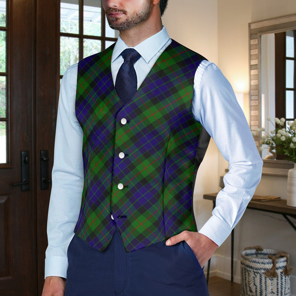 Clan Gunn Tartan Bias Suit vest jacket