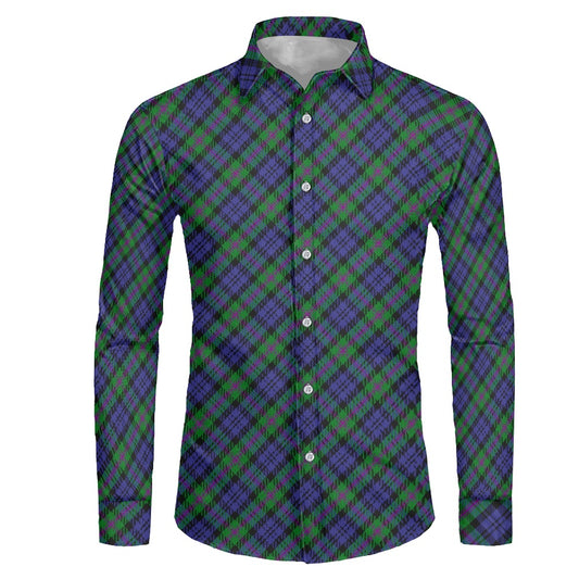 Clan Baird Tartan Men's long-sleeved shirt