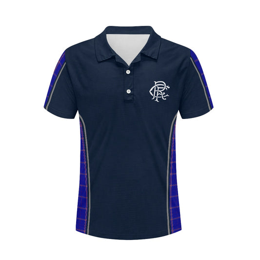 Rangers RFC Crest & Tartan Polo