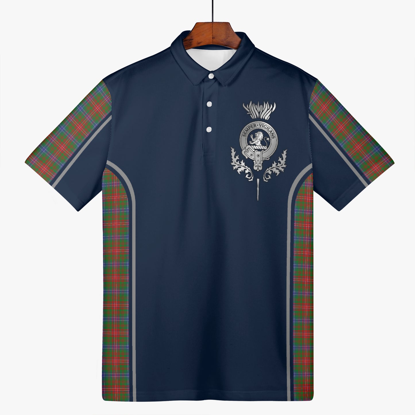 Clan Wilson Crest & Tartan Polo Shirt