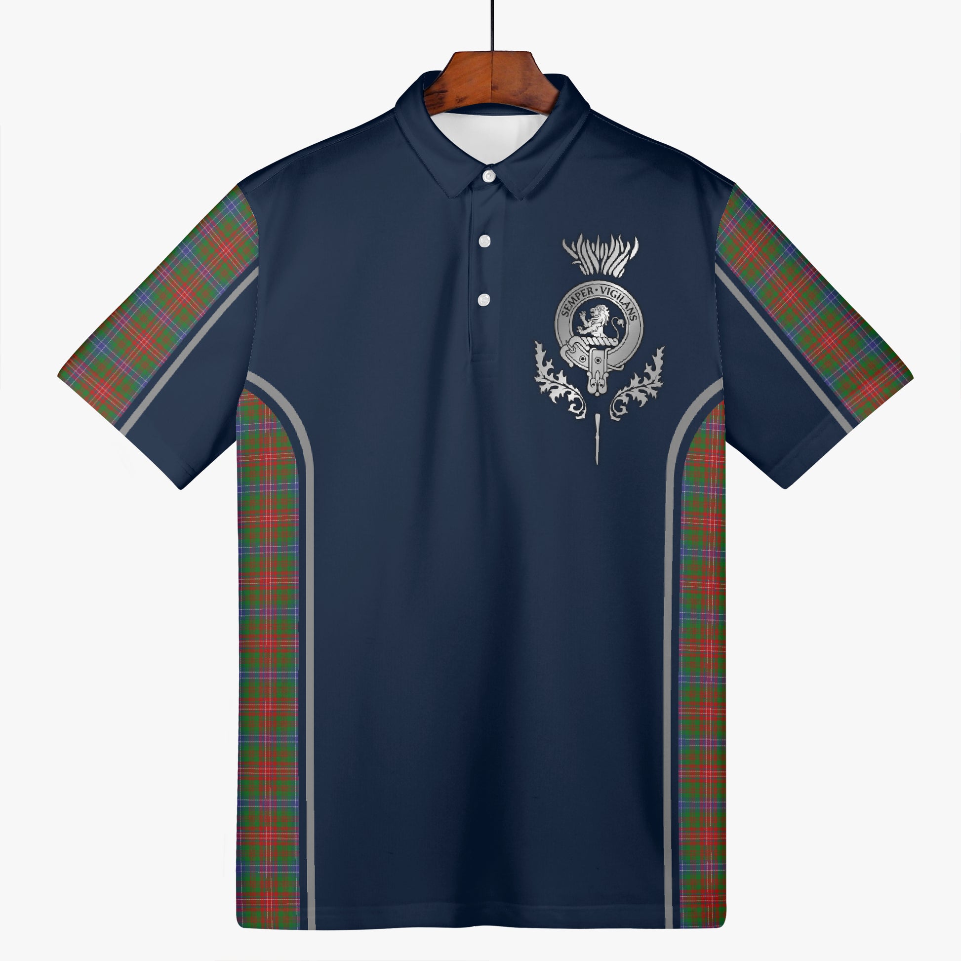 Clan Wilson Crest & Tartan Polo Shirt