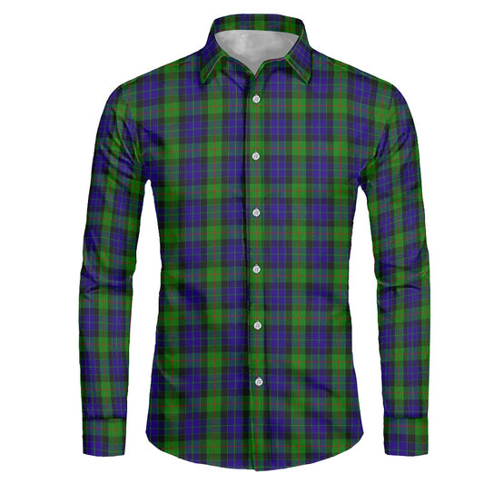 Clan Gunn Tartan Men's long-sleeved shirt
