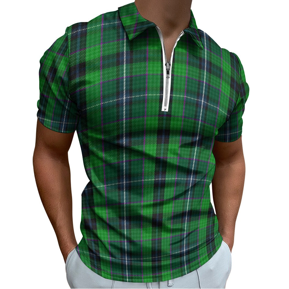 Clan Linden Tartan Short sleeve polo shirt