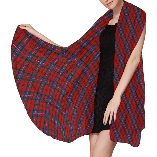 Clan Kelly of Sleat Tartan Bias Chiffon Scarf