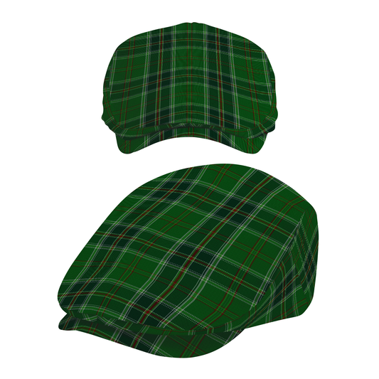 All Ireland Green Tartan Flat Cap