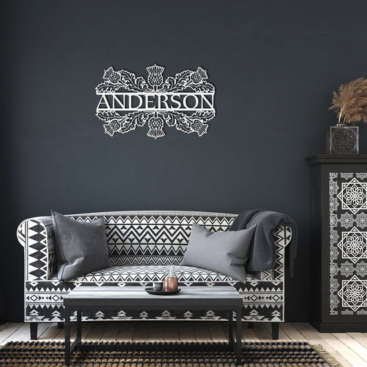 Anderson | Thistle | Metal Wall Art