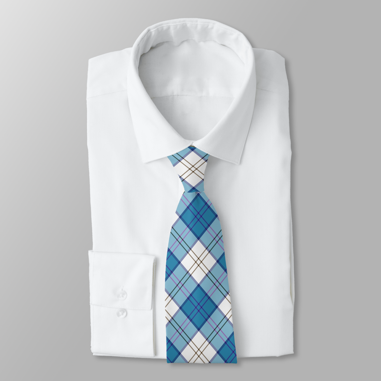 Dance - Lennox Turquoise Tartan Necktie