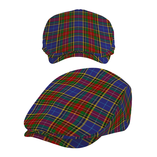 Clan Bethune Tartan Flat Cap